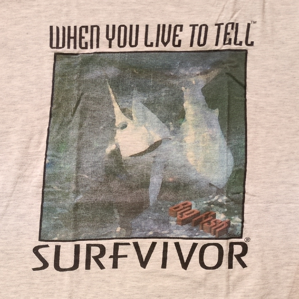 Vintage Short Sleeve Tee with Surf Graphic